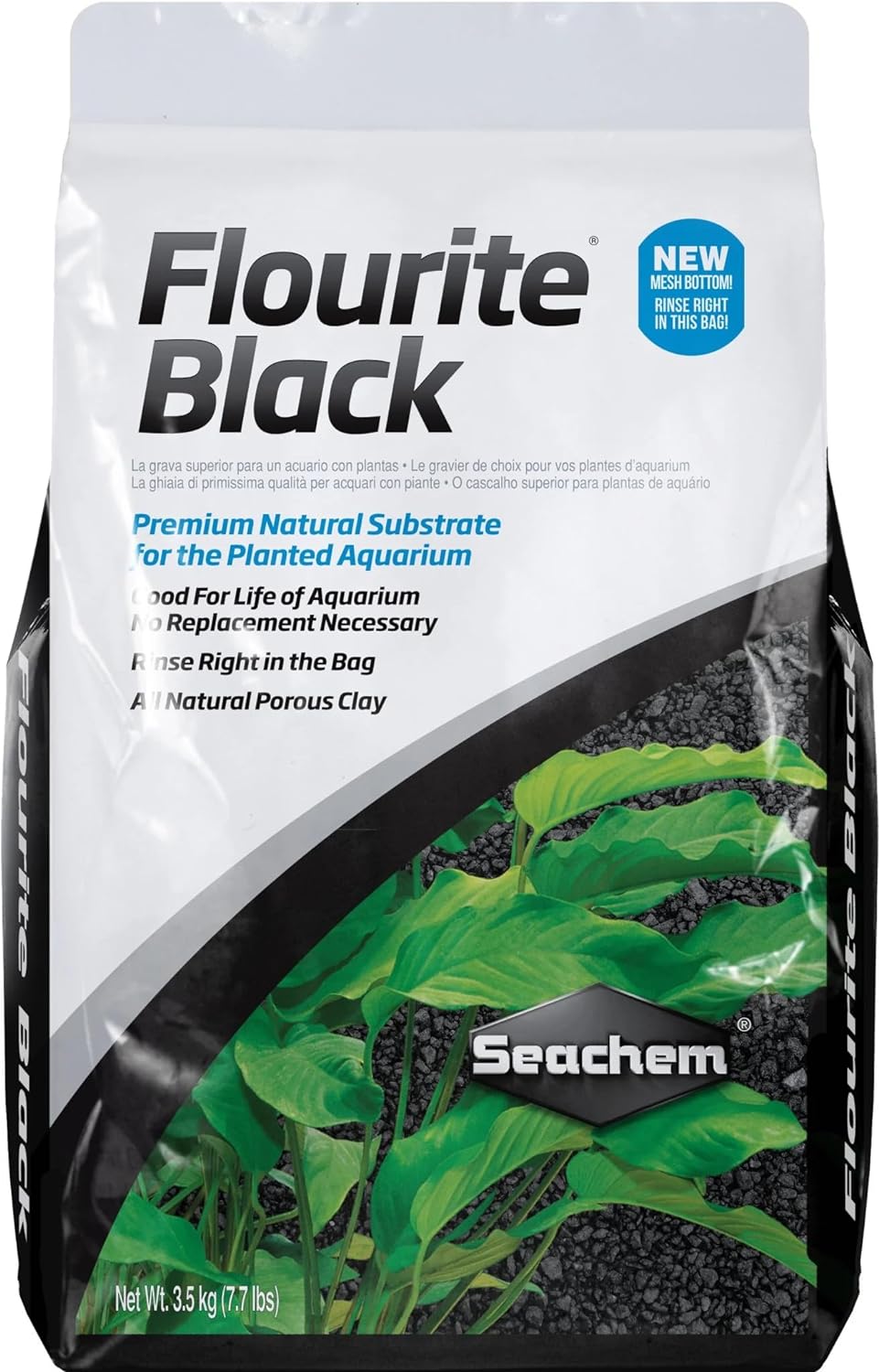SeaChem Wash In Bag Flourite Black Gravel 3.5kg 7.7lbs