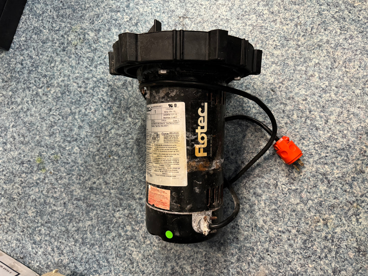 USED- Flotel 1 HP Water Pump (Missing Housing)
