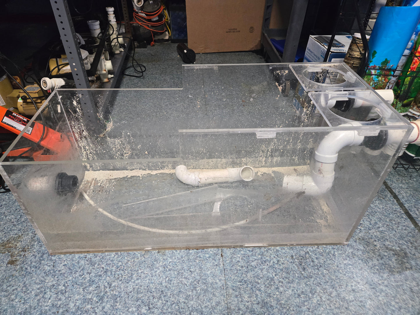 USED- Custom Acrylic Sump 45x18x22"