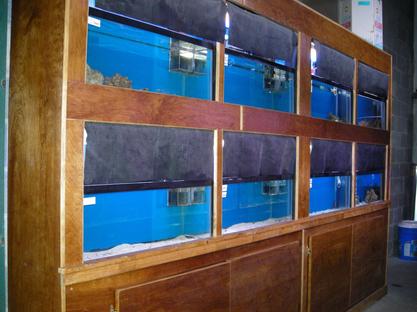 USED - 55 flats Saltwater Drilled Tanks