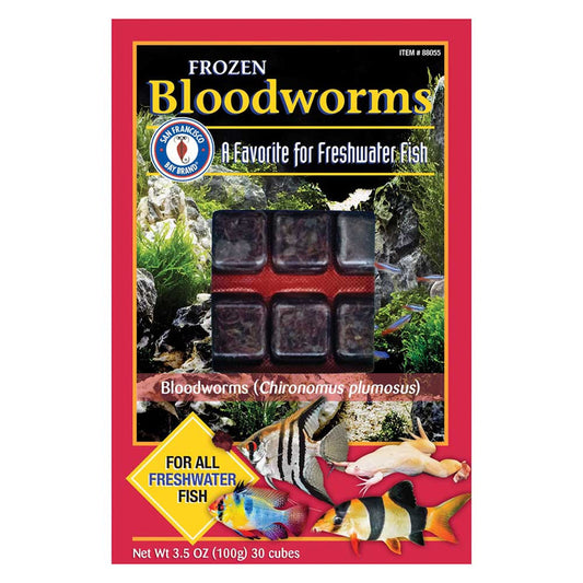 SF Frozen Bloodworm Cubes 3.5oz