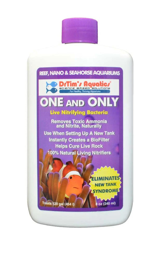 Dr. Tim's One & Only Live Nitrifying Bacteria for Cycling Reef 8 oz (120Gal)