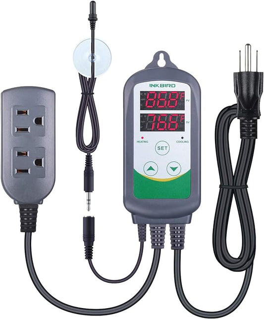 Inkbird ITC-308s Aquarium Heating and Cooling Dual Stage Temp Controller**