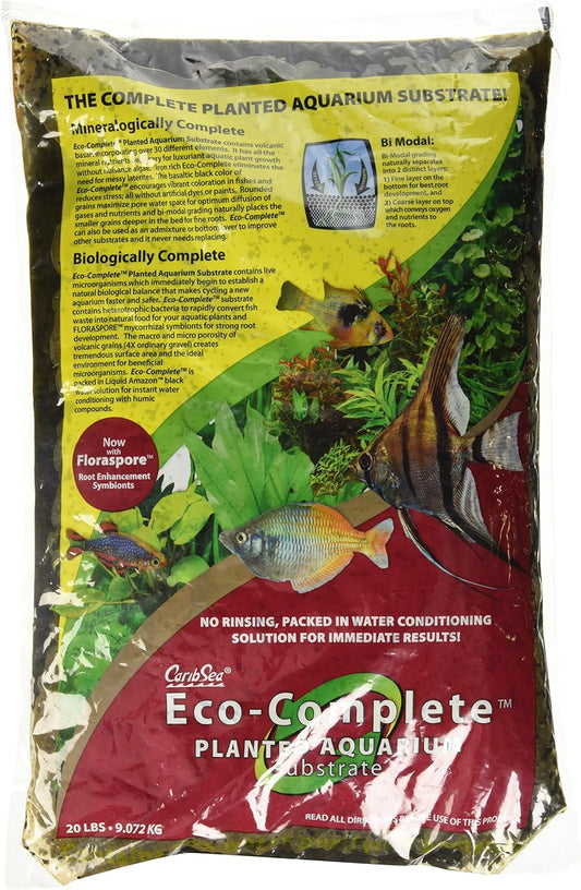 Carib Sea Eco Complete Black Planted Aquarium Substrate 20lb