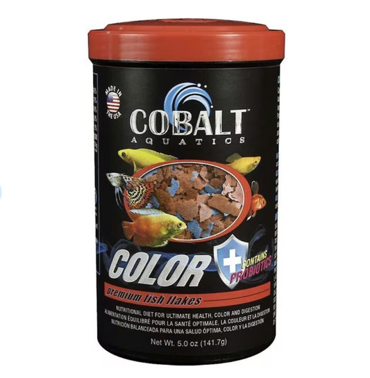 Cobalt Color Flake Fish Food .5 oz