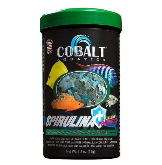 Cobalt Spirulina Fish Flake 1.2oz