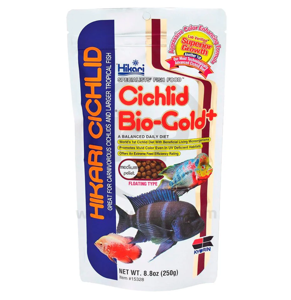 Hikari Cichlid Biogold+ 8.8oz - Medium Pellet