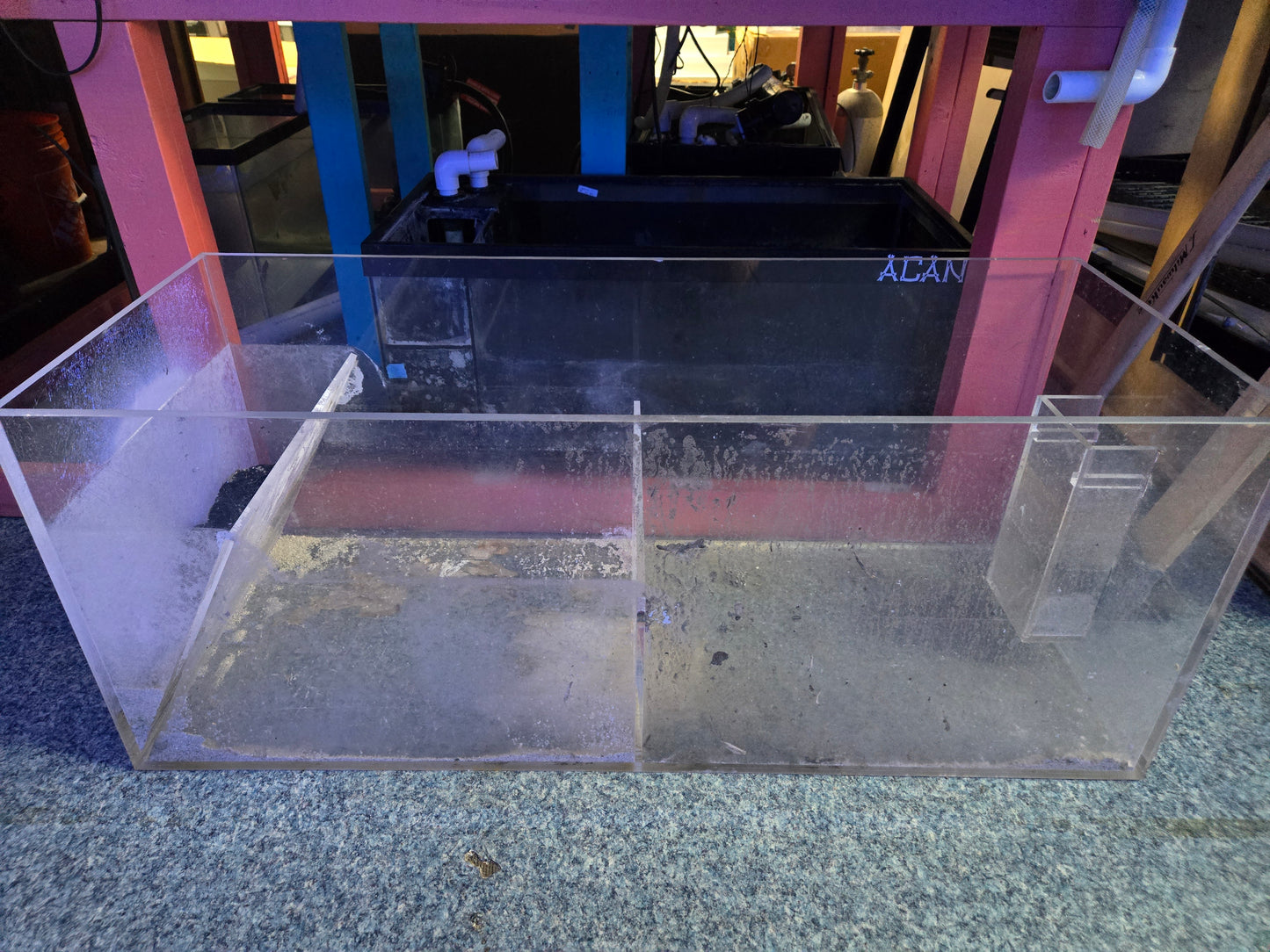 Used Acrylic Sump 45X18X18"