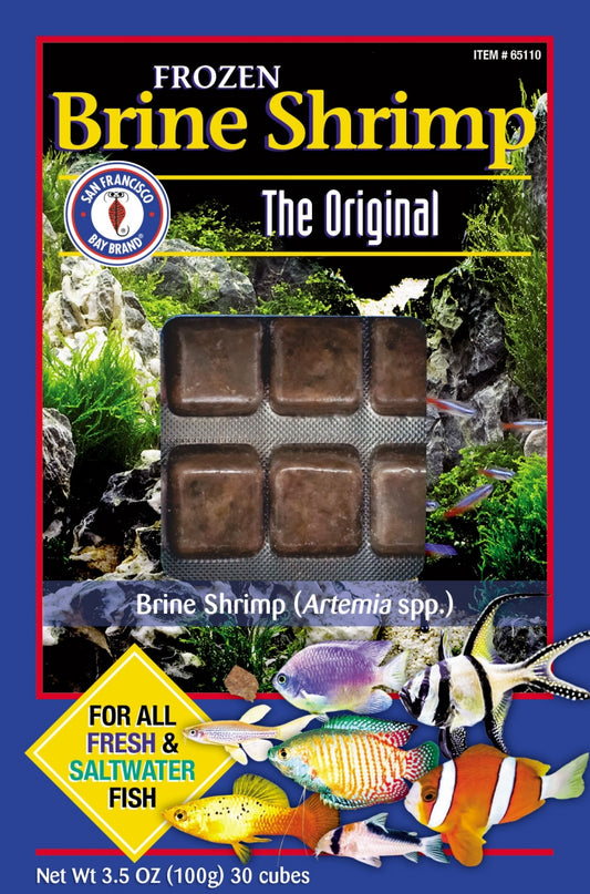 SF Frozen Brine Shrimp Cubes 3.5oz