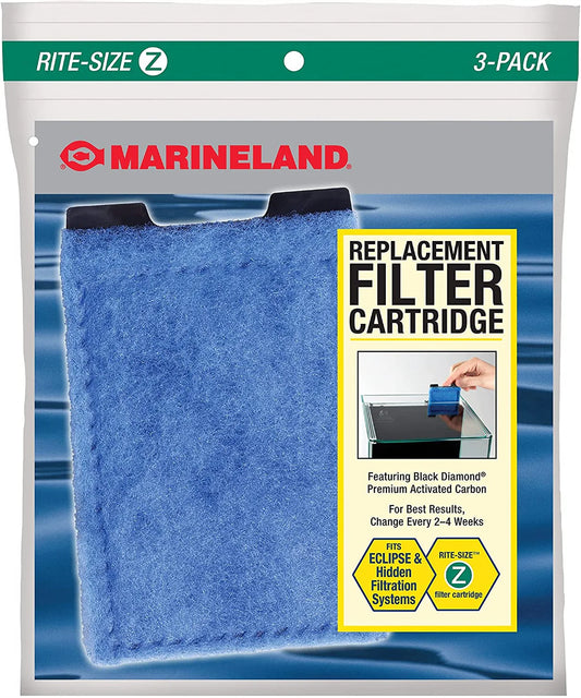 Marineland Rite-Size Z Cartridge (Eclipse Explorer, System 2 and 3, Corner 5, Hex 5 and 7) 3pk