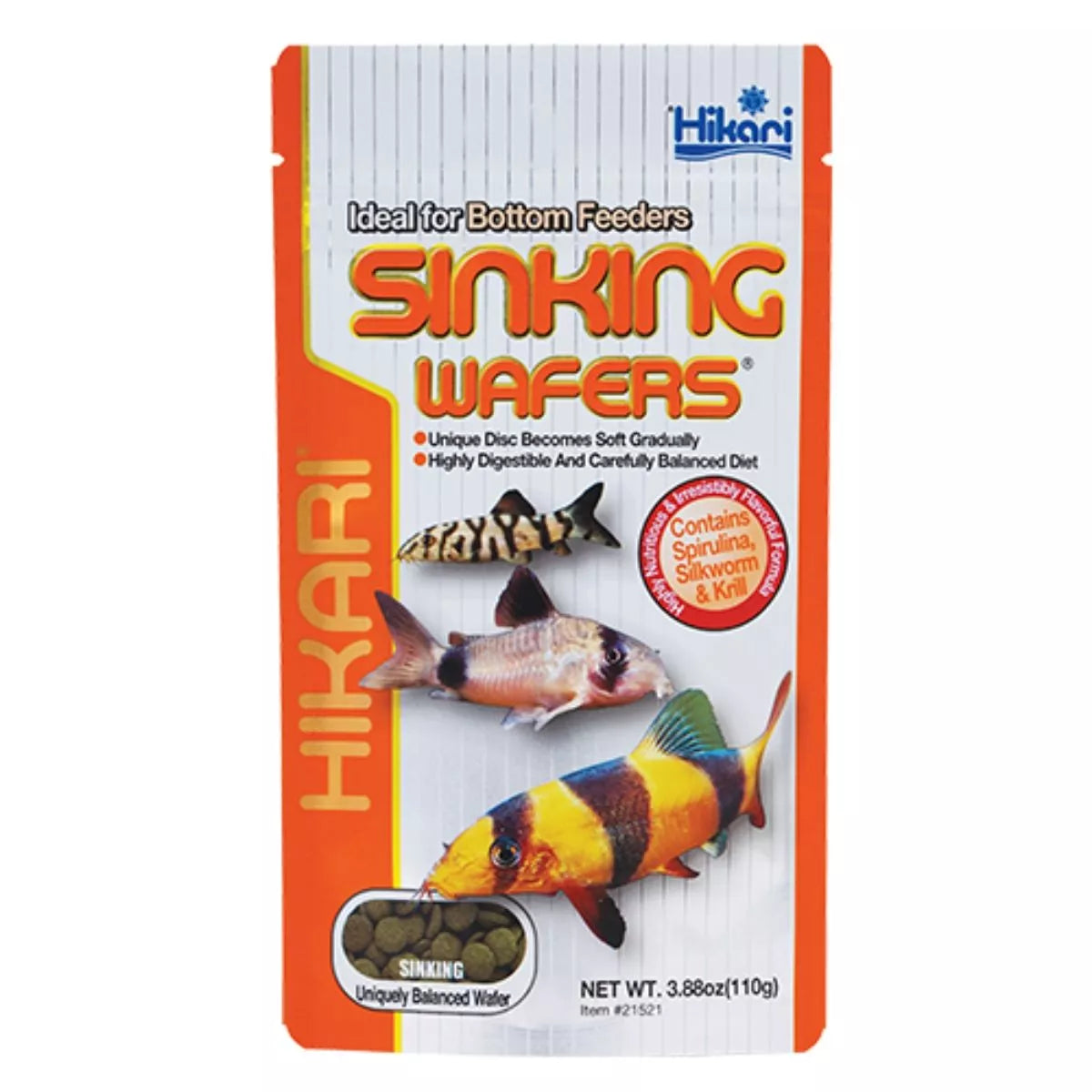 Hikari Tropical Sink Wafers 3.5oz